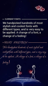 اسکرین شات برنامه Lovers Quarrel Font for FlipFont , Cool Fonts Text 1