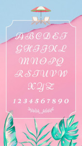 اسکرین شات برنامه Pink Galaxy Font Samsung FlipFont,Cool Fonts Free 2