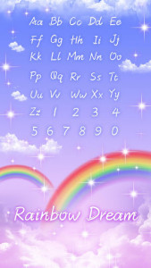 اسکرین شات برنامه Rainbow Dream Font for FlipFont , Fonts Text Free 1