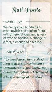 اسکرین شات برنامه Sail Font for FlipFont , Cool Fonts Text Free 1