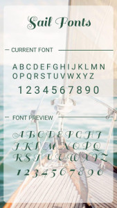 اسکرین شات برنامه Sail Font for FlipFont , Cool Fonts Text Free 3