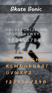 اسکرین شات برنامه Skate Sonic Font for FlipFont,Cool Fonts Text Free 3