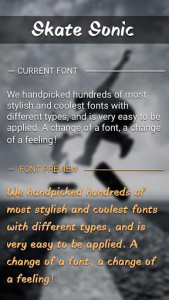 اسکرین شات برنامه Skate Sonic Font for FlipFont,Cool Fonts Text Free 1