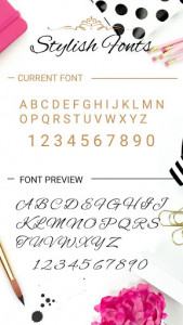 اسکرین شات برنامه Stylish Font for FlipFont , Cool Fonts Text Free 3