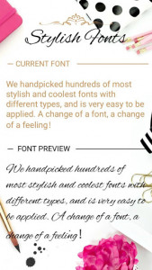اسکرین شات برنامه Stylish Font for FlipFont , Cool Fonts Text Free 1