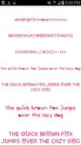 اسکرین شات برنامه Color Fonts for FlipFont 1
