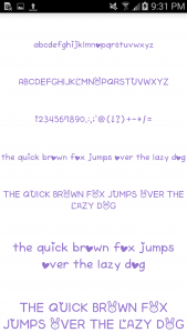 اسکرین شات برنامه Color Fonts for FlipFont 7