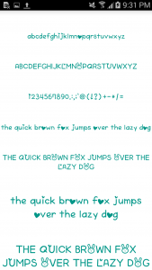 اسکرین شات برنامه Color Fonts for FlipFont 4