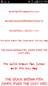 اسکرین شات برنامه Color Fonts for FlipFont 5
