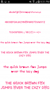 اسکرین شات برنامه Color Fonts for FlipFont 6