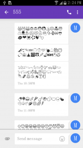 اسکرین شات برنامه Emoji Fonts Message Maker 1