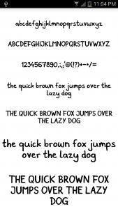 اسکرین شات برنامه Fonts Message Maker 8