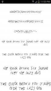 اسکرین شات برنامه Fonts Message Maker 6