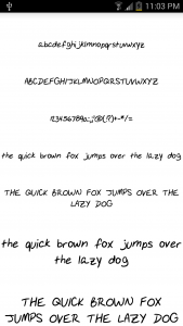 اسکرین شات برنامه Fonts Message Maker 1