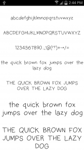 اسکرین شات برنامه Fonts Message Maker 4