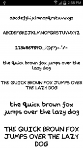 اسکرین شات برنامه Fonts Message Maker 5