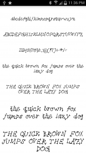 اسکرین شات برنامه Fonts Message Maker 1