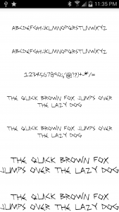 اسکرین شات برنامه Fonts Message Maker 3