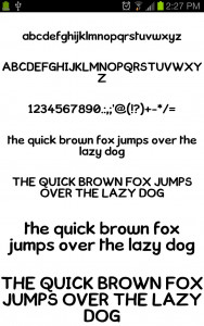 اسکرین شات برنامه Neat Fonts Message Maker 1