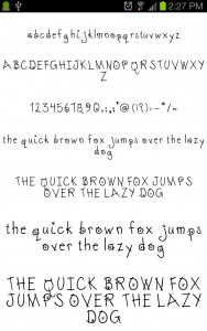 اسکرین شات برنامه Neat Fonts Message Maker 4