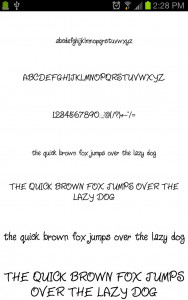 اسکرین شات برنامه Neat Fonts Message Maker 7