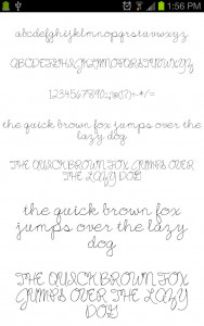 اسکرین شات برنامه Pencil Fonts 3