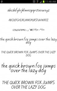 اسکرین شات برنامه Written Fonts Message Maker 3