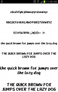 اسکرین شات برنامه Written Fonts Message Maker 1
