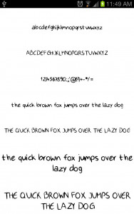 اسکرین شات برنامه Written Fonts Message Maker 6