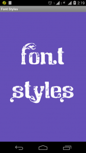 اسکرین شات برنامه Font Styles 1