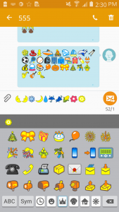 اسکرین شات برنامه Emoji Font Message Maker 3