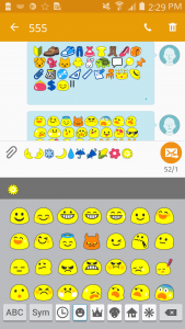 اسکرین شات برنامه Emoji Font Message Maker 1