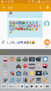 اسکرین شات برنامه Emoji Font for Android 3
