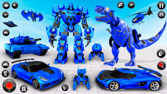 اسکرین شات 2 بازی Dino Car Robot Transform Games