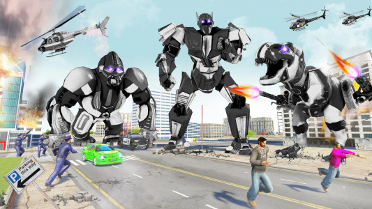 اسکرین شات 8 بازی Dino Car Robot Transform Games
