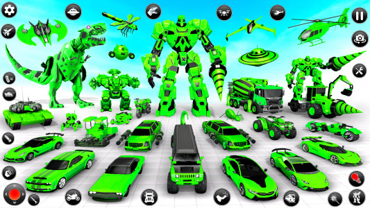 اسکرین شات 1 بازی Dino Car Robot Transform Games