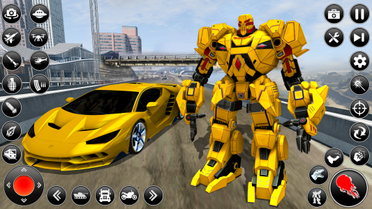 اسکرین شات 4 بازی Dino Car Robot Transform Games