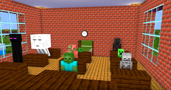 اسکرین شات 3 برنامه Monster School Mod for MCPE