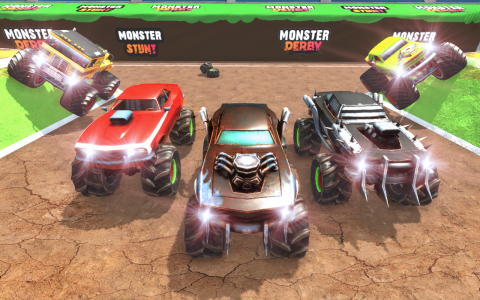 اسکرین شات بازی Monster  Car Demolition Derby 4