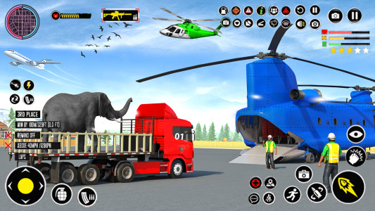 اسکرین شات 6 برنامه Animals Transport Truck Games