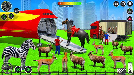 اسکرین شات 8 برنامه Animals Transport Truck Games