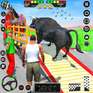 اسکرین شات برنامه Animals Transport Truck Games 1