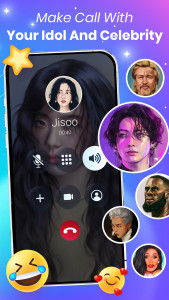 اسکرین شات 3 برنامه Viral Prank Video Call & Chat