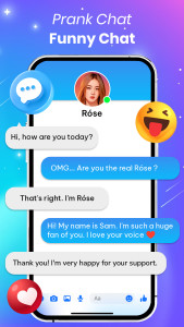 اسکرین شات 3 برنامه Viral Prank Video Call & Chat
