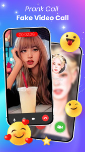 اسکرین شات 2 برنامه Viral Prank Video Call & Chat