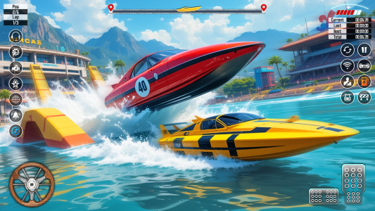 اسکرین شات 4 بازی Speed Boat Racing: Boat games
