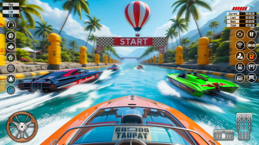 اسکرین شات 1 بازی Speed Boat Racing: Boat games