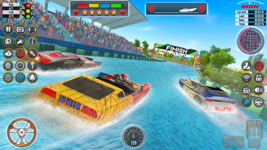 اسکرین شات 4 بازی Speed Boat Racing: Boat games