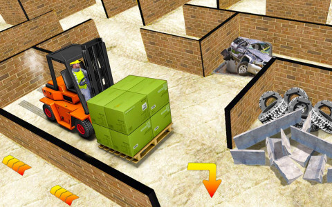 اسکرین شات بازی Forklift Adventure Maze Run 2019: 3D Maze Games 1