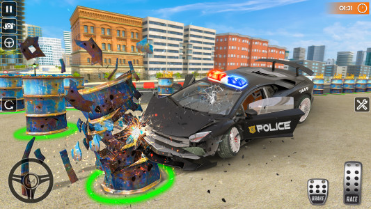 اسکرین شات بازی Police Car Game:Car Crash 3d 3